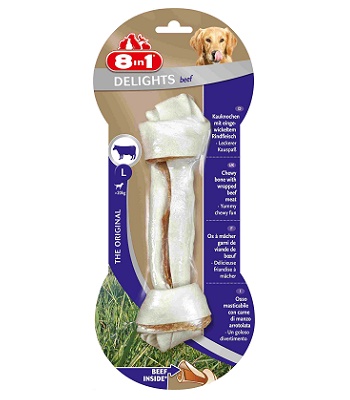 8in1 Delight Beef L косточка с говядиной для крупных собак