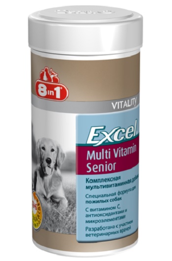 8in1 Excel Multi Vitamin Senior мультивитамины для пожилых собак