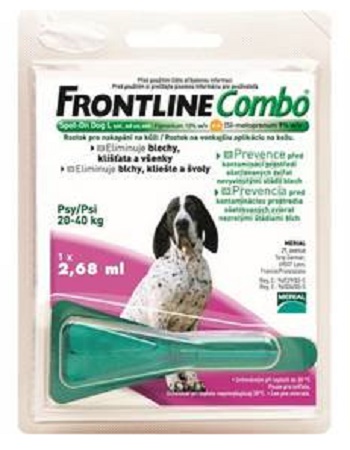 Frontline Combo L (20-40 кг) капли от блох и клещей для собак SALE