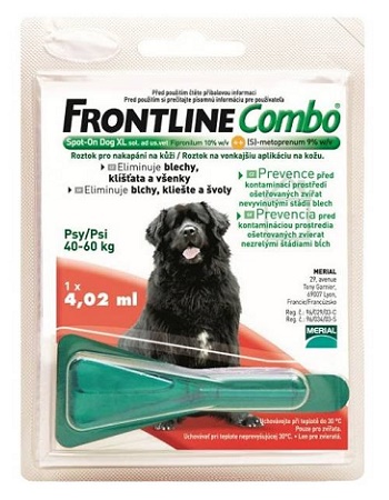 Frontline Combo XL (40-60 кг) капли от блох и клещей для собак SALE
