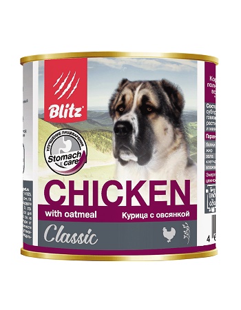 Blitz Classic влажный корм для собак Курица с овсянкой