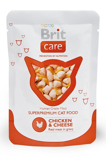 Brit Care пауч для кошек с курицей и сыром