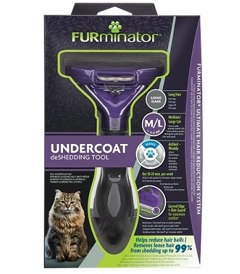 FURminator Cat M/L Long Hair для больших длинношерстных кошек