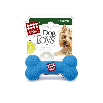 GiGwi игрушка для собак Кость малая с пищалкой 11 см (75002)