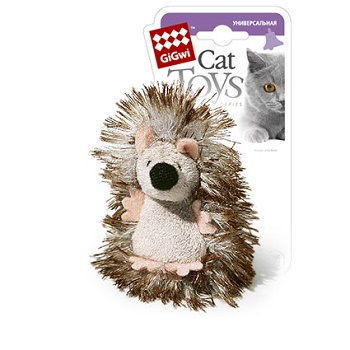 GiGwi игрушка для кошек Ежик с погремушкой 7 см (75029)