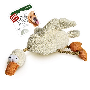 GiGwi игрушка для собак Утка с 2-мя пищалками 36 см (75037)