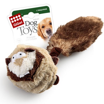 GiGwi игрушка для собак Барсук с 2-мя пищалками 26 см (75106)