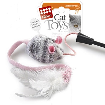GiGwi игрушка для кошек Дразнилка со звуковым чипом 51 см (75111)