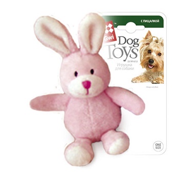 GiGwi игрушка для собак Зайчик с пищалкой 11 см (75119)