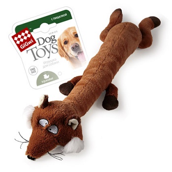 GiGwi игрушка для собак Лиса с большой пищалкой 63 см (75231)