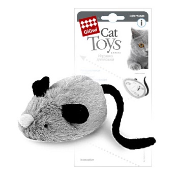 GiGwi игрушка для кошек Мышка интерактивная 19 см (75240)