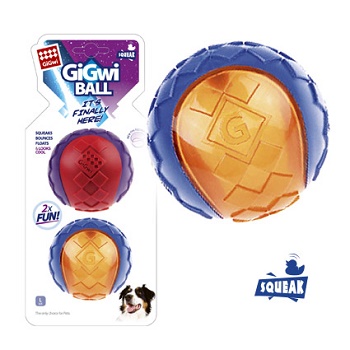 GiGwi игрушка для собак G-Ball мяч с пищалкой 8 см (2 шт.) (75336)