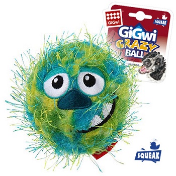 GiGwi игрушка для собак Crazy Ball мяч с пищалкой 7 см (75341)