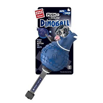 GiGwi игрушка для собак Динозавр с отключаемой пищалкой 14 см (75398)