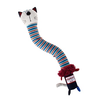 GiGwi игрушка для собак Кот с хрустящей шеей 28 см (75413)