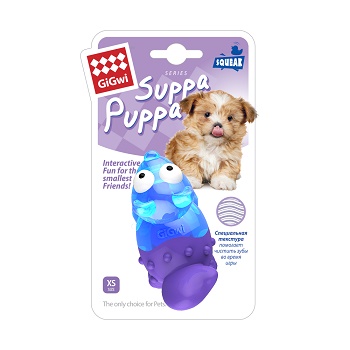 GiGwi игрушка для собак Лиса с пищалкой 8 см (75455)