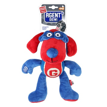 GiGwi игрушка для собак Собака с теннисным мячом и пищалкой 28 см (75465)