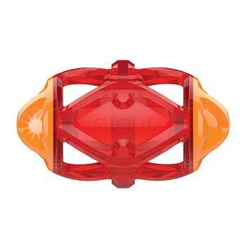 GiGwi игрушка для собак Edge Flash Мяч регби светящийся 15 см (75479)