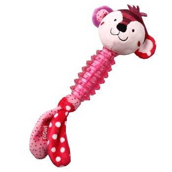 GiGwi игрушка для собак Обезьяна с пищалкой (75530)