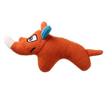 GiGwi игрушка для собак Носорог с пищалкой (75531)