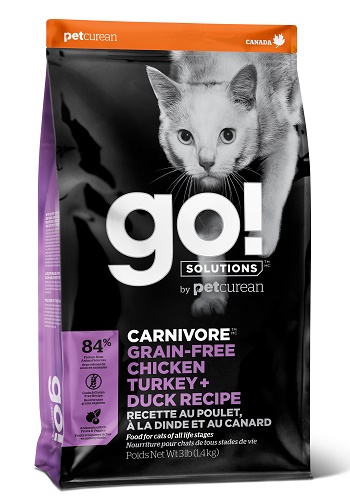 GO Solutions Carnivore сухой беззерновой корм для кошек и котят 4 вида мяса