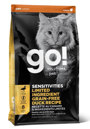 GO Solutions Sensitivities LID сухой корм для кошек с чувствительным пищеварением с уткой