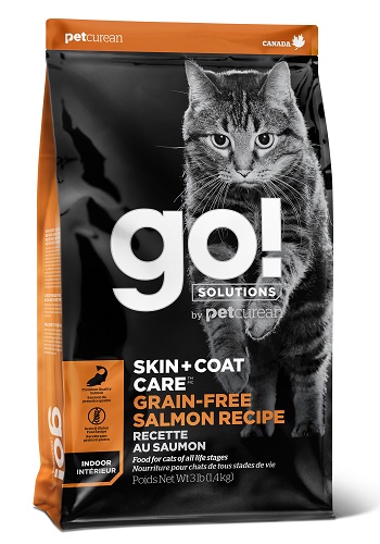 GO Solutions Skin+Coat Care GF сухой беззерновой корм для кошек и котят с лососем