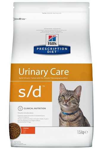 Hill's Prescription Diet S/D Urinary Care сухой корм для кошек для растворения струвитов