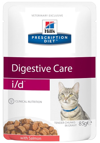 Hill's Prescription Diet I/D Digestive Care влажный корм для кошек при заболеваниях ЖКТ с лососем