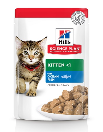 Hill's Science Plan Kitten влажный корм для котят с океанической рыбой