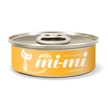 Mi-mi консервы для кошек и котят с сыром