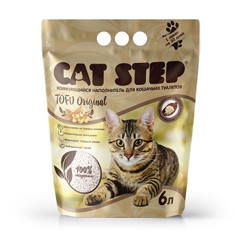 Cat Step Tofu Original наполнитель растительный комкующийся