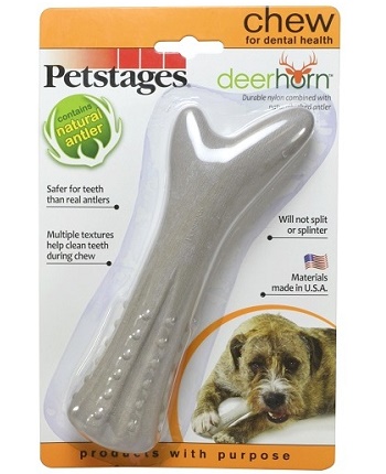 Petstages Deerhorn игрушка для собак с оленьими рогами 16 см