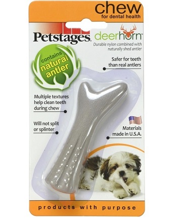 Petstages Deerhorn игрушка для собак с оленьими рогами 9 см