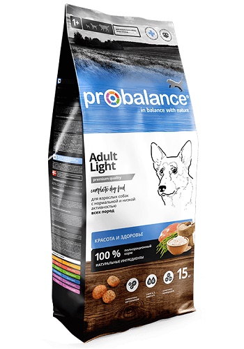 ProBalance Adult Light сухой корм для взрослых собак с нормальной активностью