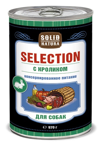 Solid Natura Selection консервы для собак с кроликом