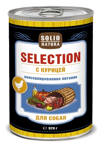 Solid Natura Selection консервы для собак с курицей