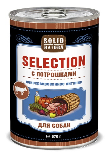 Solid Natura Selection консервы для собак с потрошками