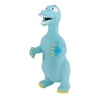 Zolux игрушка для собак латексная Динозавр голубой 24 см