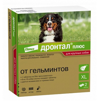 Elanco Дронтал таблетки от гельминтов для собак крупных пород