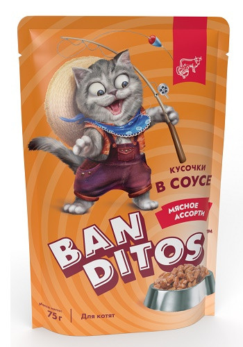 Banditos Мясное Ассорти влажный корм для котят