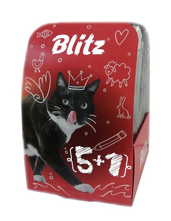 Blitz Holistic набор паучей для кошек 5+1
