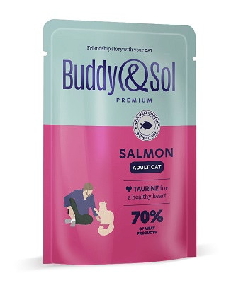 Buddy&Sol Premium влажный корм для взрослых кошек Рыба SALE
