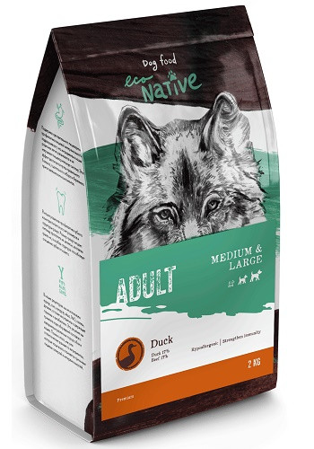 EcoNative Premium Duck сухой корм для собак средних и крупных пород с уткой SALE