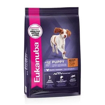 Eukanuba Puppy Medium Breed сухой корм для щенков средних пород