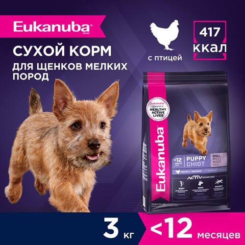 Eukanuba Puppy Small Breed сухой корм для щенков мелких пород