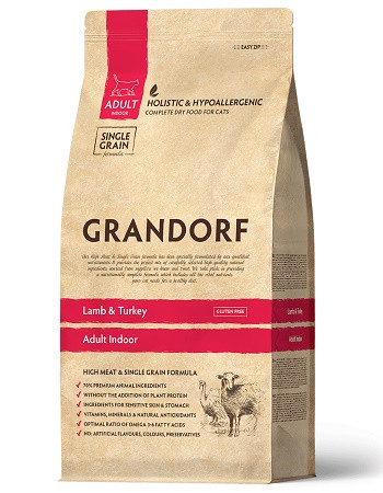 Grandorf Adult Indoor Lamb & Turkey сухой корм для взрослых кошек