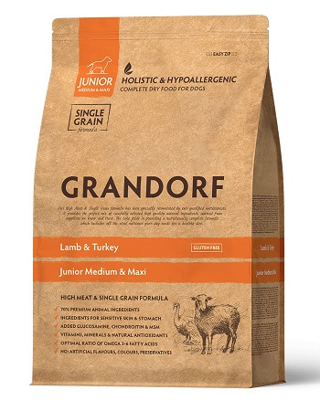 Grandorf Junior Medium & Maxi Lamb & Turkey сухой корм для молодых собак