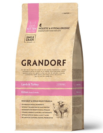 Grandorf Kitten Lamb & Turkey сухой корм для котят SALE