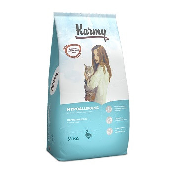 Karmy Hypoallergenic сухой корм для кошек гипоаллергенный с уткой